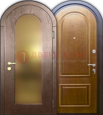 Металлическая арочная дверь ДА-12 в банк в Орехово-Зуево