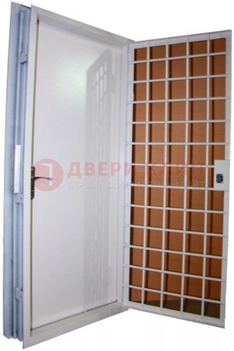 Белая стальная бронированная дверь с нитроэмалью ДБ-7 в Орехово-Зуево