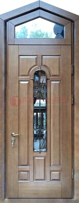Железная дверь Винорит с фрамугой для частного дома ДФГ-34 в Орехово-Зуево