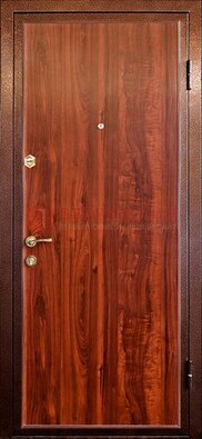 Коричневая входная дверь с ламинатом ДЛ-19 в Орехово-Зуево