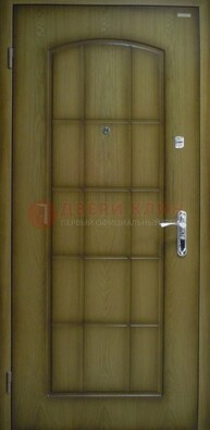 Зеленая стальная дверь с МДФ ДМ-116 на веранду в Орехово-Зуево