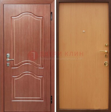 Входная дверь отделанная МДФ и ламинатом внутри ДМ-159 в Орехово-Зуево