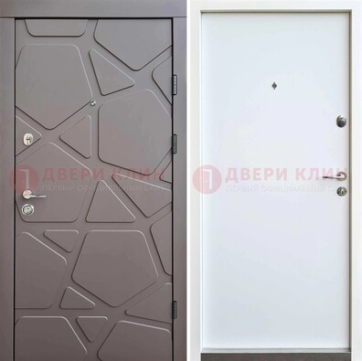 Черная входная дверь с филенчатой МДФ ДМ-216 в Орехово-Зуево