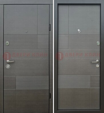 Темная входная дверь с МДФ Темный орех ДМ-225 в Орехово-Зуево