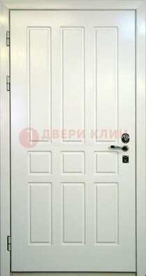 Белая стальная дверь с МДФ ДМ-36 в Орехово-Зуево