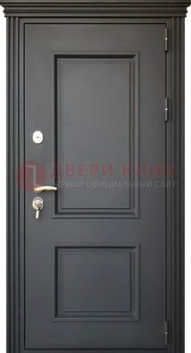Чёрная дверь с МДФ ДМ-520 в Орехово-Зуево
