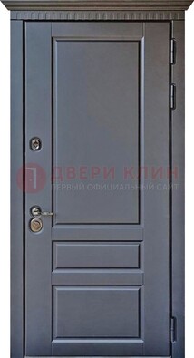 Тёмная входная дверь для коттеджа с МДФ ДМ-528 в Орехово-Зуево