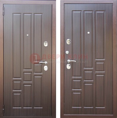 Теплая металлическая дверь с МДФ с двух сторон ДМ-80 в Орехово-Зуево