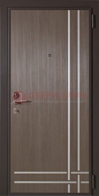 Квартирная стальная дверь с МДФ с декоративными вставками ДМ-89 в Орехово-Зуево