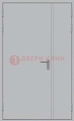 Белая противопожарная двупольная дверь ДПМ-02/30 в Орехово-Зуево