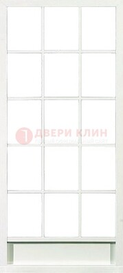 Железная решетчатая дверь в белом цвете ДР-10 в Кирове