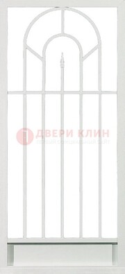 Стальная решетчатая дверь в белом цвете с пикой ДР-11 в Орехово-Зуево