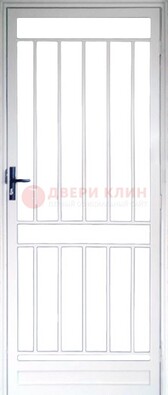 Железная решетчатая дверь белая ДР-32 в Орехово-Зуево