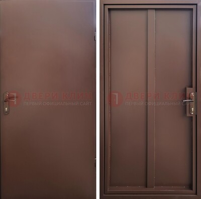 Техническая дверь с порошковым покрытием медный антик с двух сторон ДП-253 в Орехово-Зуево