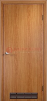 Светлая техническая дверь с вентиляционной решеткой ДТ-1 в Орехово-Зуево