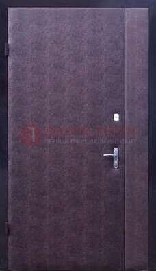 Бордовая металлическая тамбурная дверь ДТМ-3 в Орехово-Зуево
