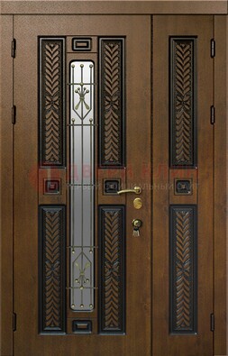 Полуторная входная дверь с виноритом ДВТ-169 в Орехово-Зуево