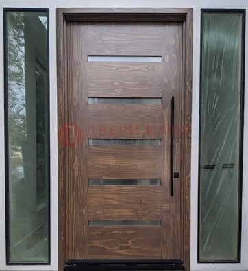 Железная дверь с виноритом и фрамугами ДВТ-189 в Орехово-Зуево