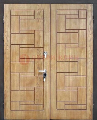 Светло-коричневая стальная дверь с виноритом ДВТ-245 в Орехово-Зуево