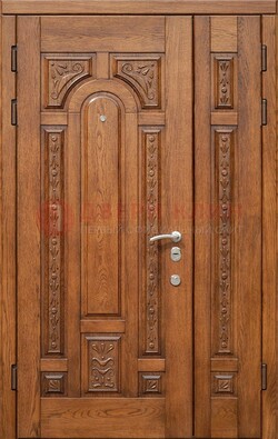 Полуторная железная дверь винорит для дома ДВТ-252 в Орехово-Зуево