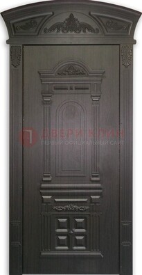 Черная стальная дверь с виноритом ДВТ-31 в Орехово-Зуево