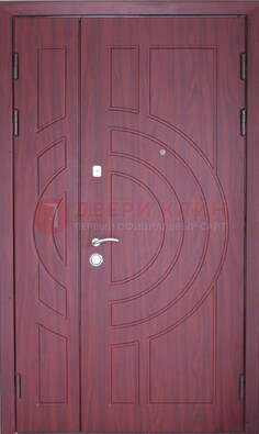 Красная железная дверь с виноритом ДВТ-3 в Орехово-Зуево