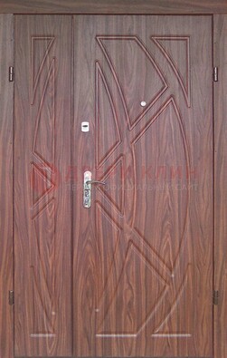 Железная тамбурная полуторная дверь с МДФ ПЛ-7 в Орехово-Зуево